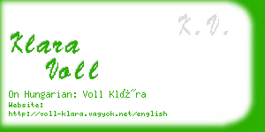 klara voll business card